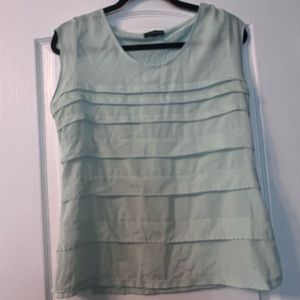 Sea foam short sleeve blouse, from The Limited. Size medium